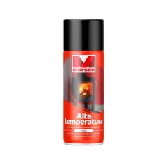 MARSON - Pintura en spray para alta temperatura negro 485 ml