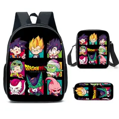 9KSAFETYJB - Mochila Infantil DragonBall Lonchera Estuche Negro