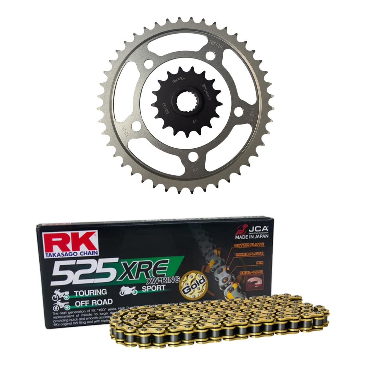 GENERICO - Kit Transmisión Bmw F750gs  F850gs C Cadena Qring EK