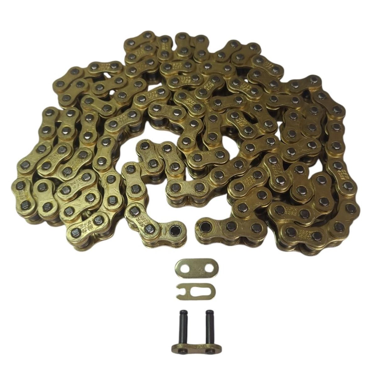 GENERICO - Kit Transmision Para Moto Honda Cb 190r C Cadena Dorada