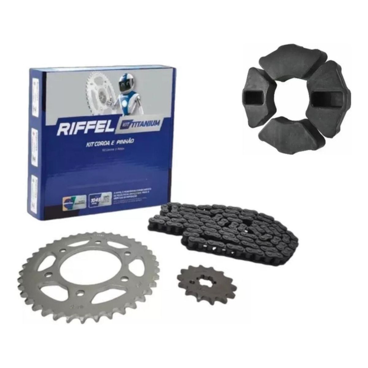 GENERICO - Kit Transmision Moto Yamaha Enticer 125 + Damper Japones