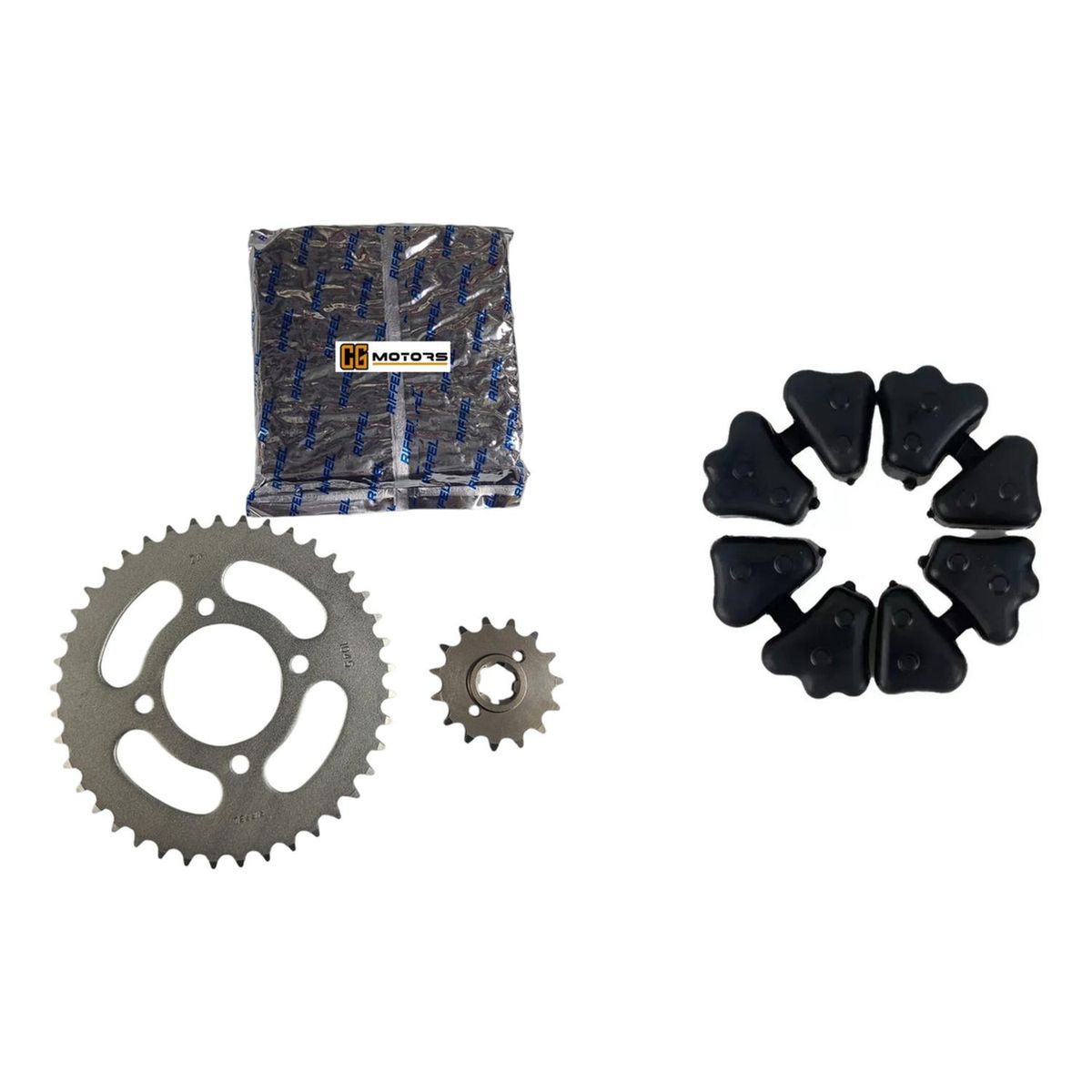 GENERICO - Kit Transmision Moto Haojue Ka 150 + Damper Japones