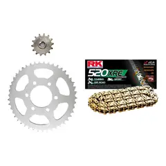 GENERICO - Kit Transmision Moto Hyosung Gv Aquila 250 C/ Cadena Dorada
