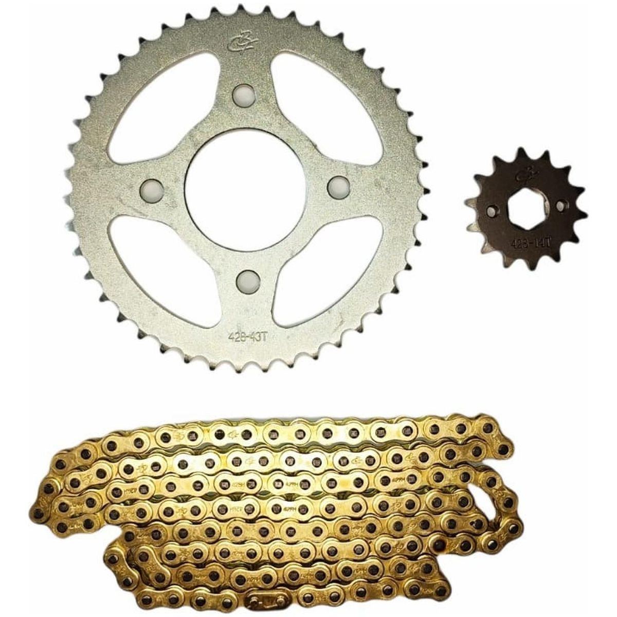 GENERICO - Kit Transmision Para Moto Honda Vmen 125 C/ Oring Dorada