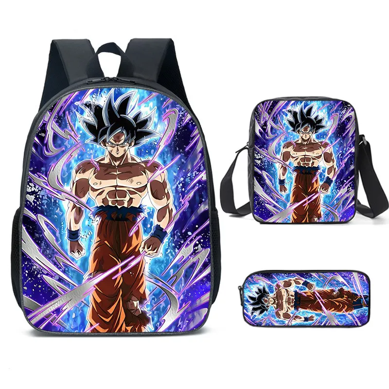 9KSAFETYJB - Mochila Infantil DragonBall Lonchera Estuche Negro