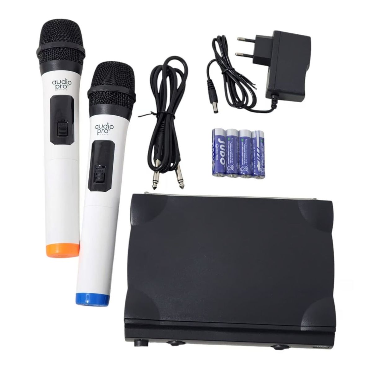 JOIGO - Kit De 2 Micrófonos Inalámbricos Karaoke Audiopro