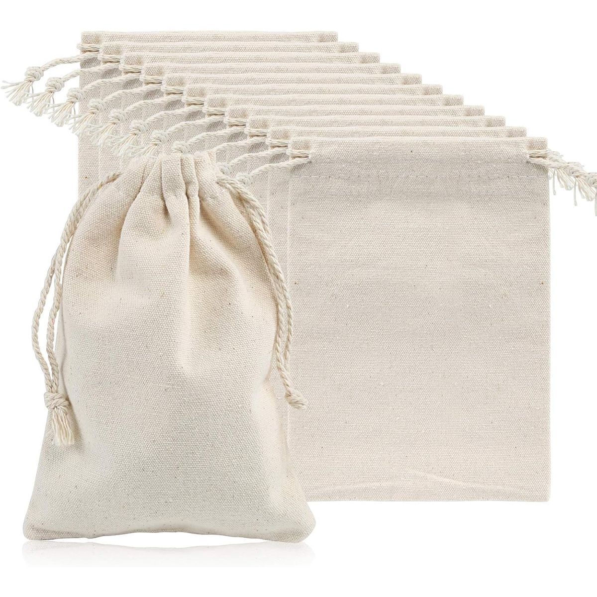 KUANGYE - Pack 60 Bolsas De Tela Para Souvenir 8x10cm