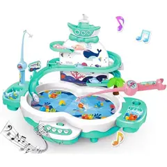 GENERICO - Juego De Pesca Magneticos 3 En 1 Para Niños