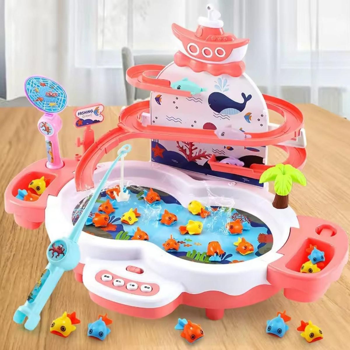 GENERICO - Juego De Pesca Magneticos 3 En 1 Para Niños