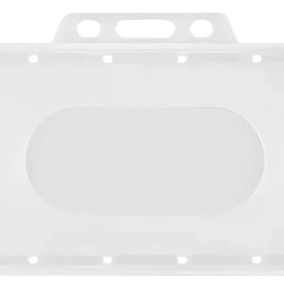 KINDA NICE - Pack 50 Pcs Porta Credencial Plastico Transparente Rigido