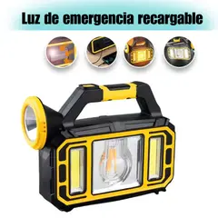 MOVI - Linterna de emergencia Recargable con panel solarsirve como cargador