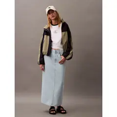 CALVIN KLEIN - Falda Denim Maxi Celeste