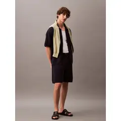 CALVIN KLEIN - Short de Malla Jacquard Azul