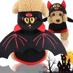DANWEILE - Disfraz para Perro Halloween - Disfraz de Murciélago Vampiro - M