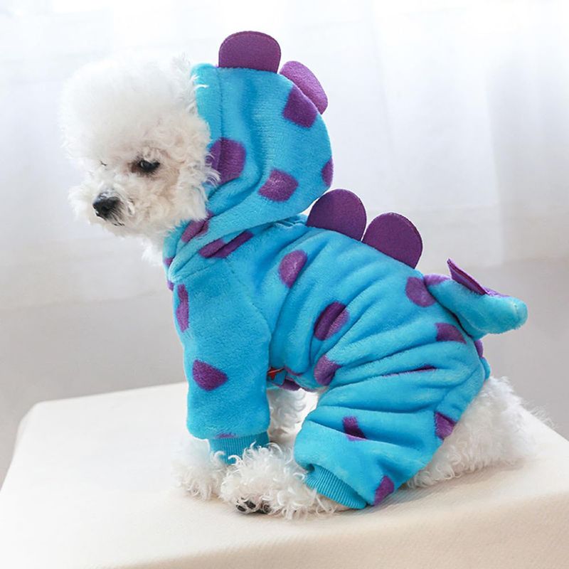 DANWEILE - Disfraz para Perro Halloween Disfraz de Monstruo azul XXL