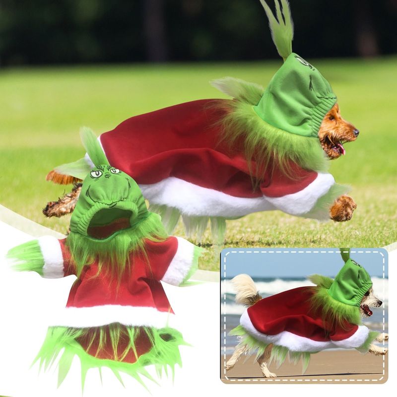 DANWEILE - Disfraz de Perro - Monstruo de Navidad - XL