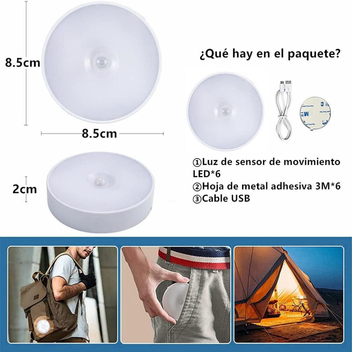 WELDMON - 6 PCS Luz LED