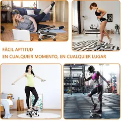 WELDMON - Mini Escaladora Elíptica Paso con Bandas Resistencia