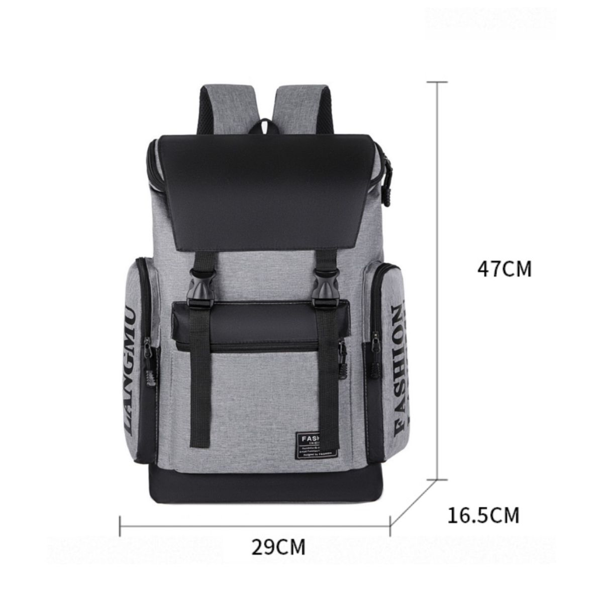 ATURE - Bolso Bandolera Doble De Gran Capacidad Mochila Deportivo