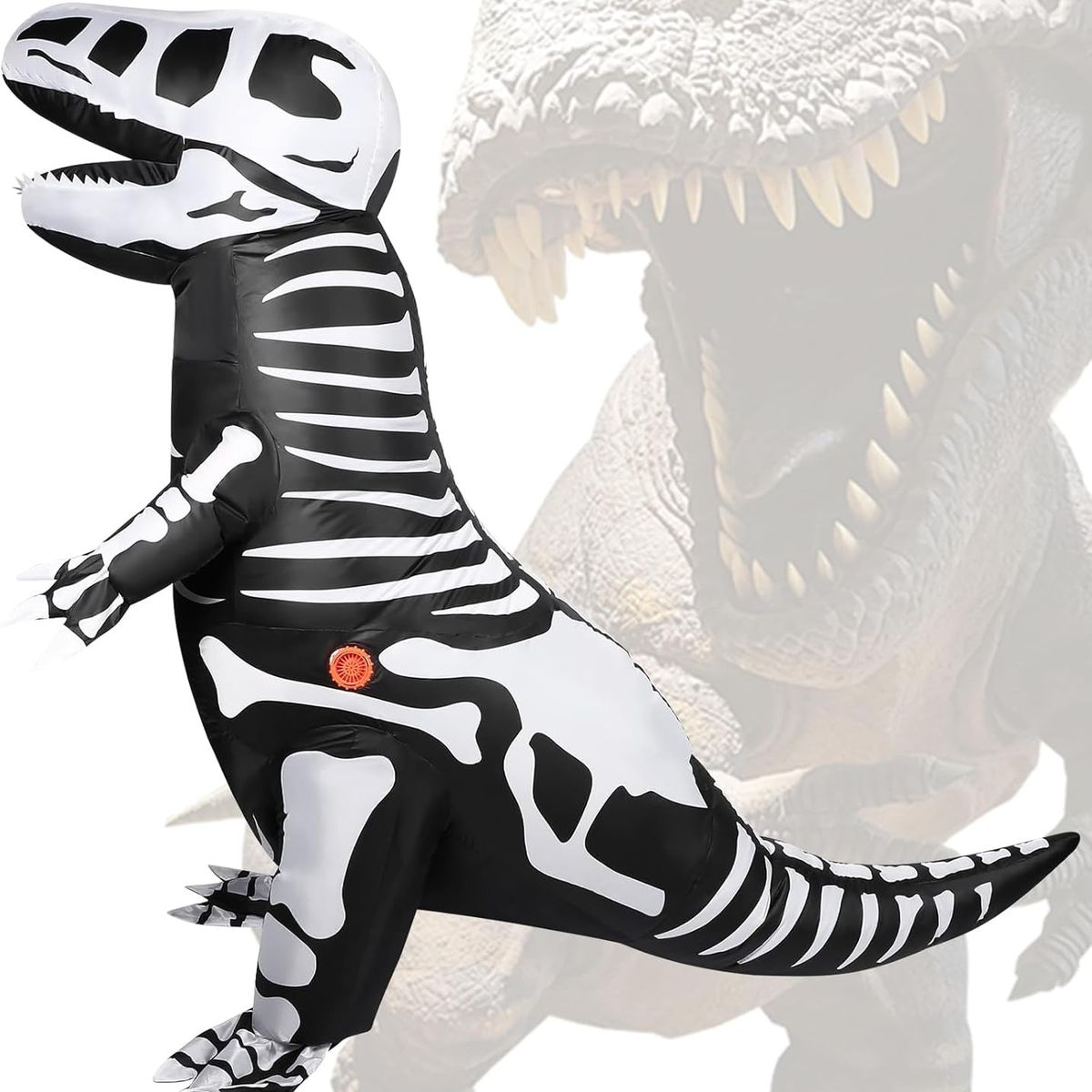 KUANGYE - Disfraz Inflable De Dinosaurio T-rex De Fiesta Para Adultos