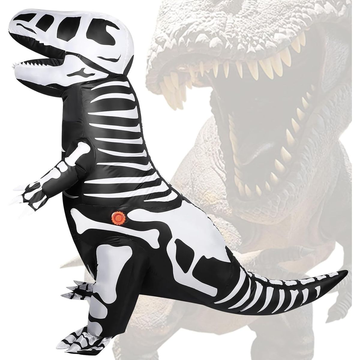 KUANGYE - Disfraz Inflable De Dinosaurio T-rex De Fiesta Para Adultos