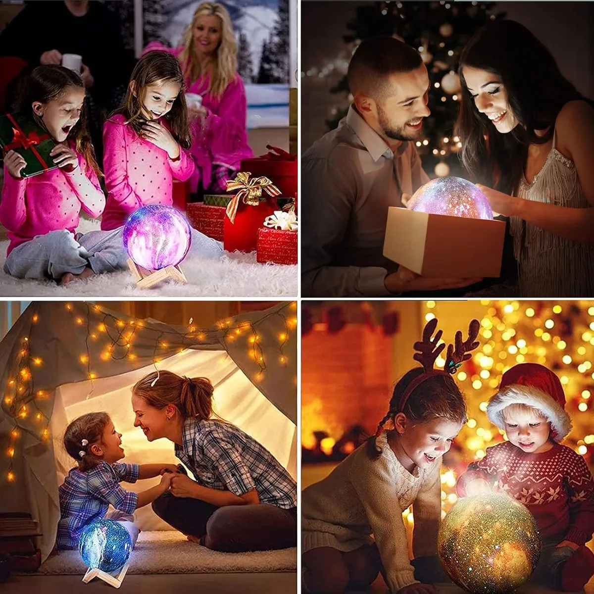 WELDMON - Lámparas de Luna 3D-10cm