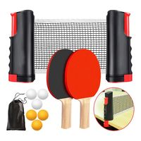 Juego De Paletas De Tenis De Mesa De Red De Ping Pong