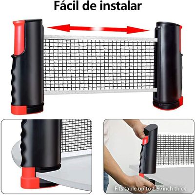 Imagen 2 del producto Juego De Paletas De Tenis De Mesa De Red De Ping Pong