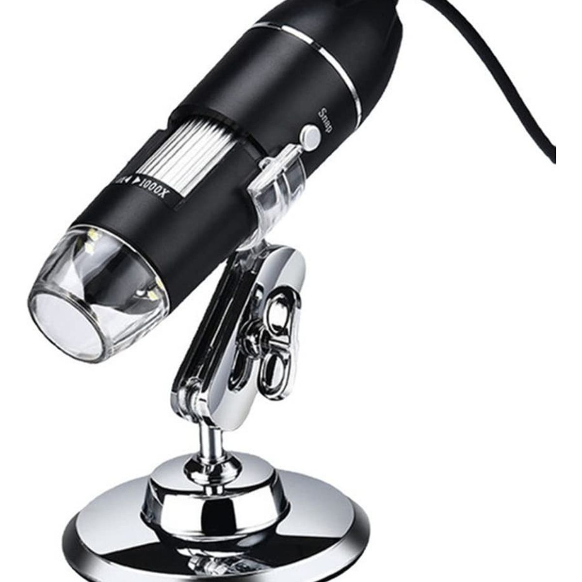 EDWINAYY - Microscopio Digital Usb 1600x Zoom Con Adaptador Celular