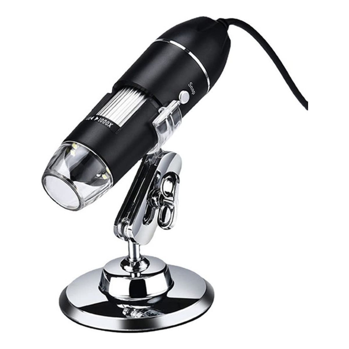 EDWINAYY - Microscopio Digital Usb 1600x Zoom Con Adaptador Celular