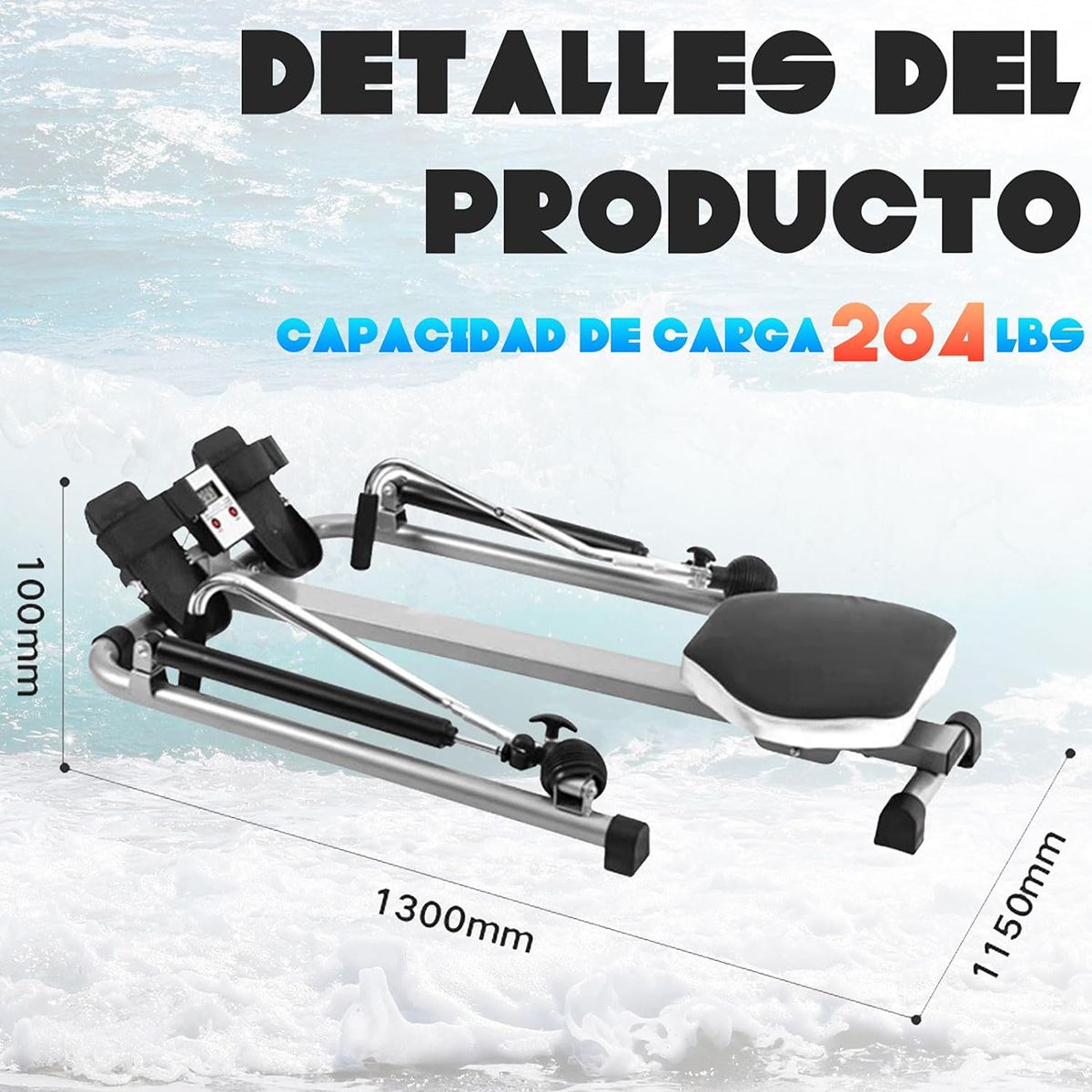 WELDMON - Máquinas de Remo Plegables Máquina De Remo Unisex Adult