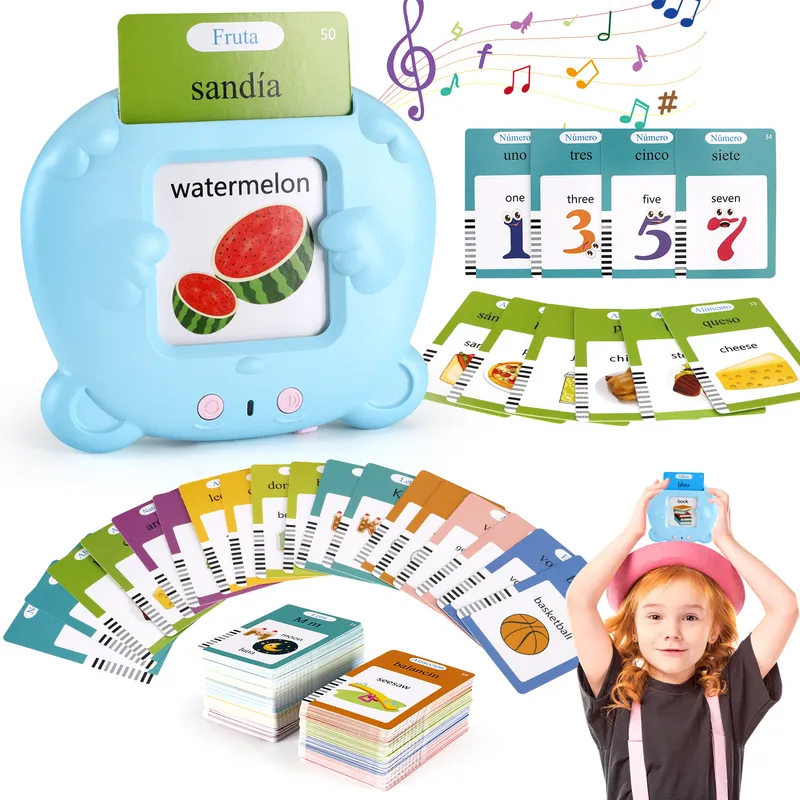 LUKOVEE - Juguetes Aprendizaje Español-inglés Para Niños 510 Palabras