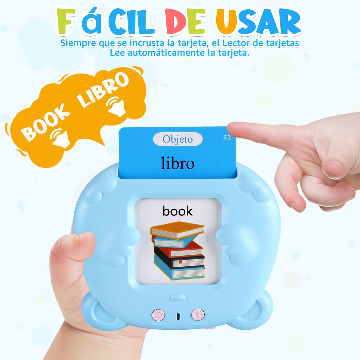 LUKOVEE - Juguetes Aprendizaje Español-inglés Para Niños 510 Palabras