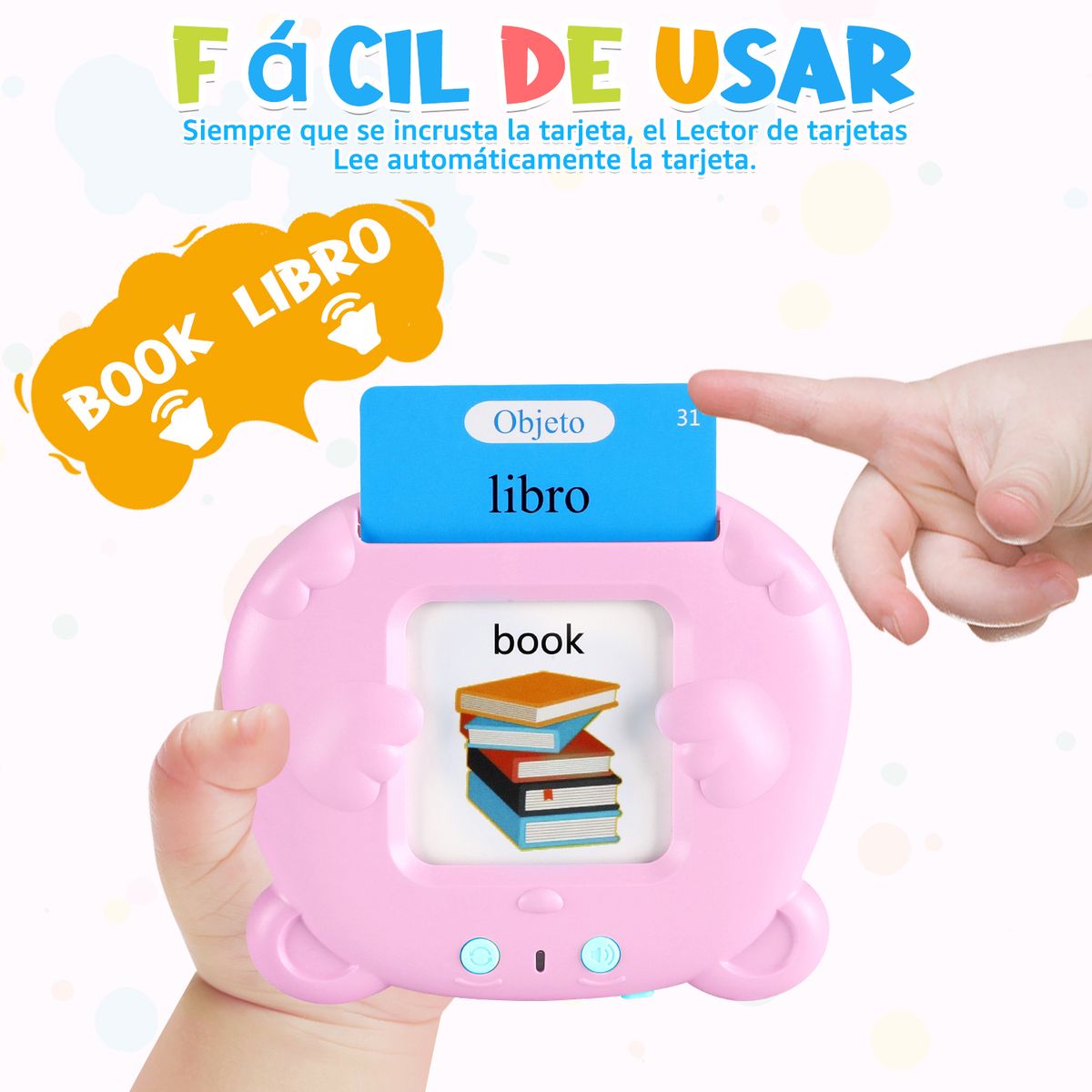 LUKOVEE - Juguetes Aprendizaje Español-inglés Para Niños 510 Palabras