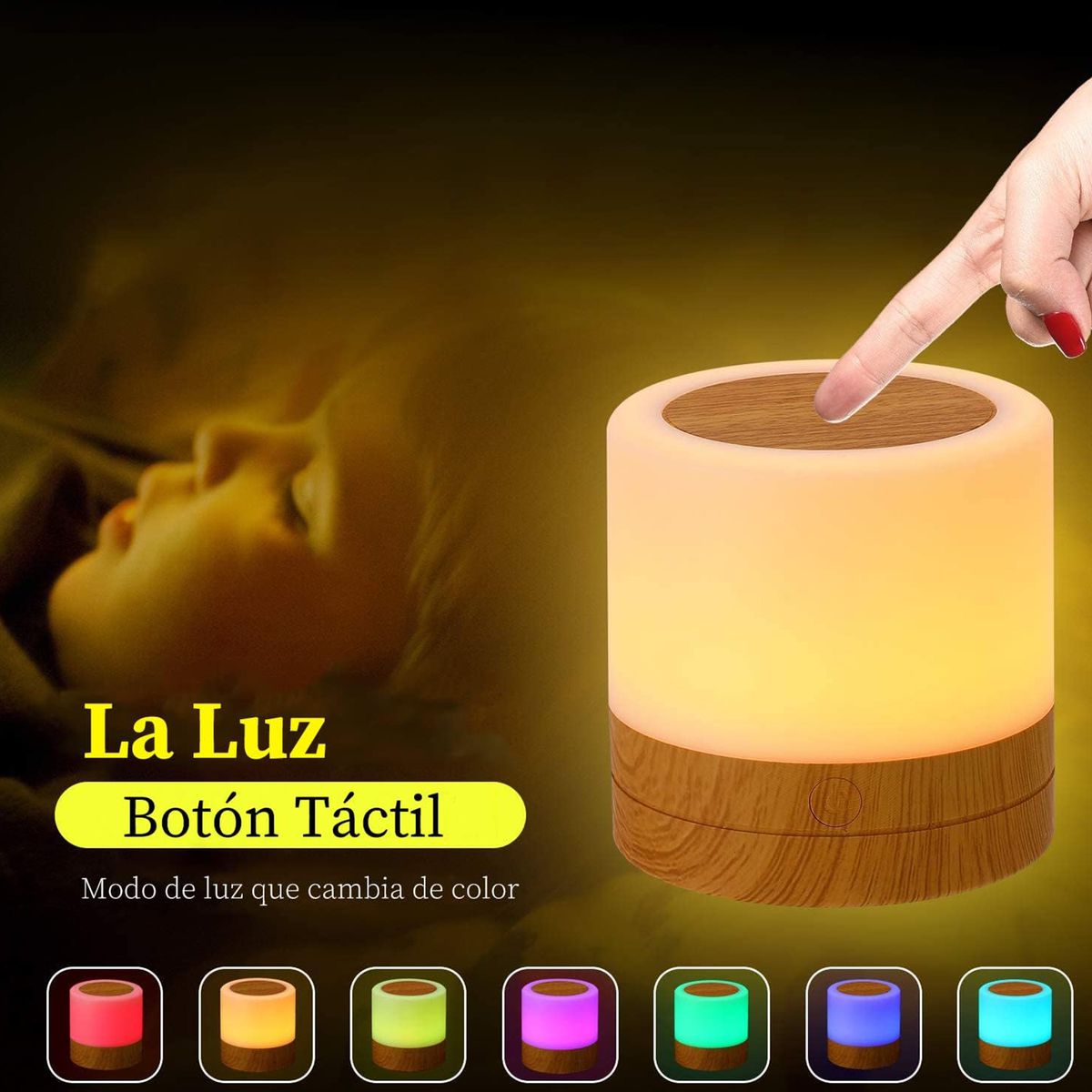 WELDMON - Lámpara Escritorio Recargable Dormitorio Estudio Control