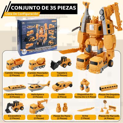 Imagen 2 del producto Juguete De Cars Ingeniería Carritos Magnético Niños Regalos