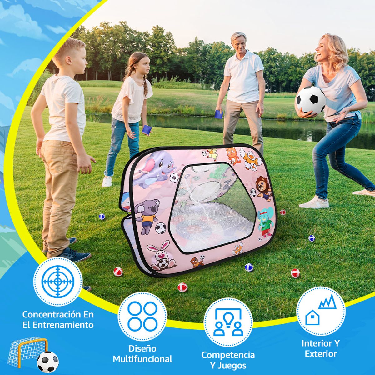 LUKOVEE - Set Juego Tablero Tiro Al Blanco De Infantil Juguete