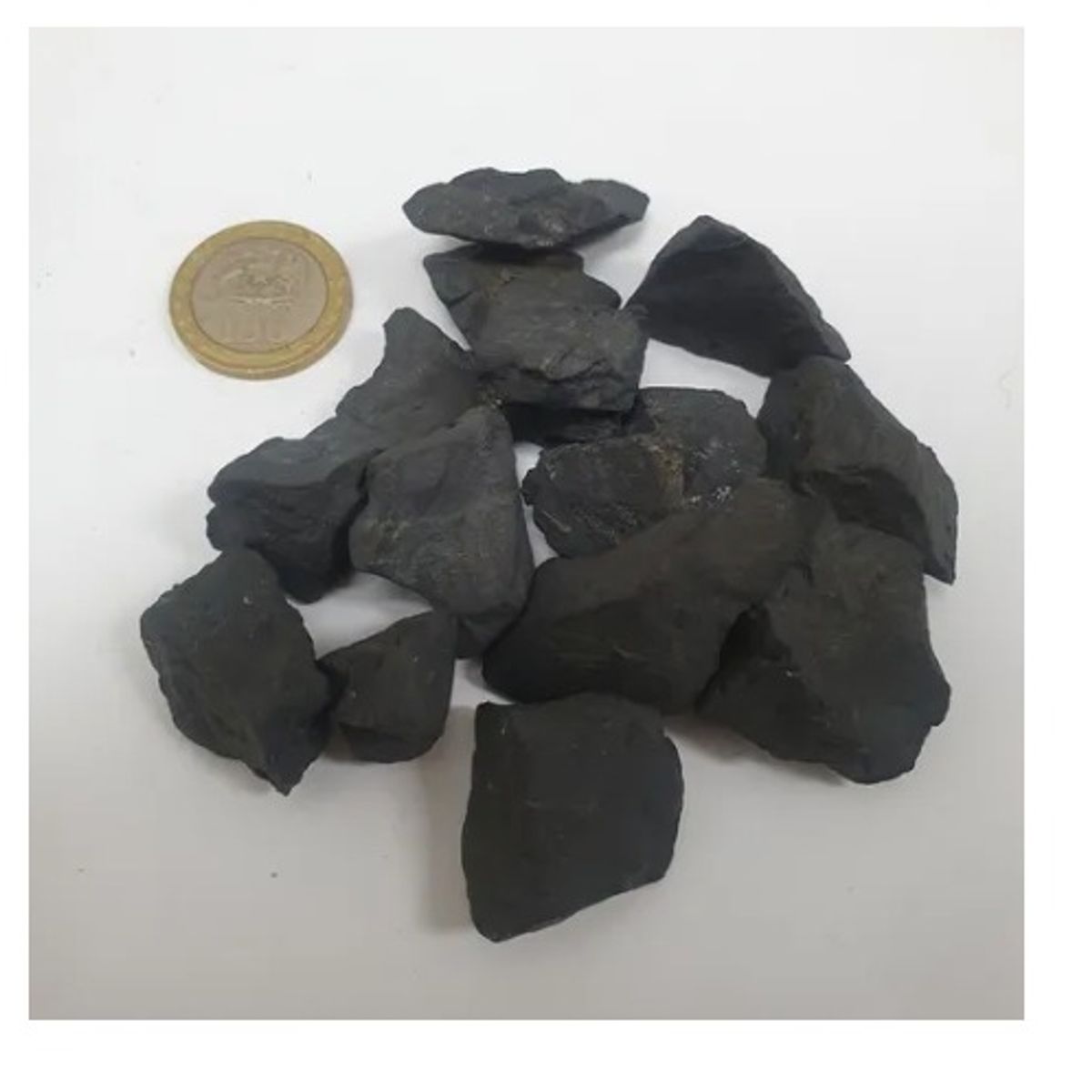 GENERICO - Shungita En Bruto. Piedra Energética. 50 Gramos