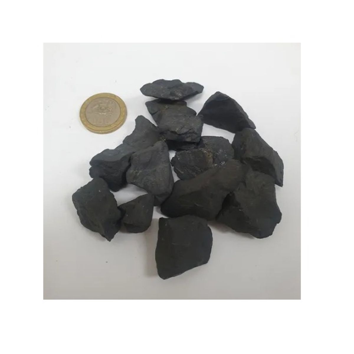 GENERICO - Shungita En Bruto. Piedra Energética. 50 Gramos