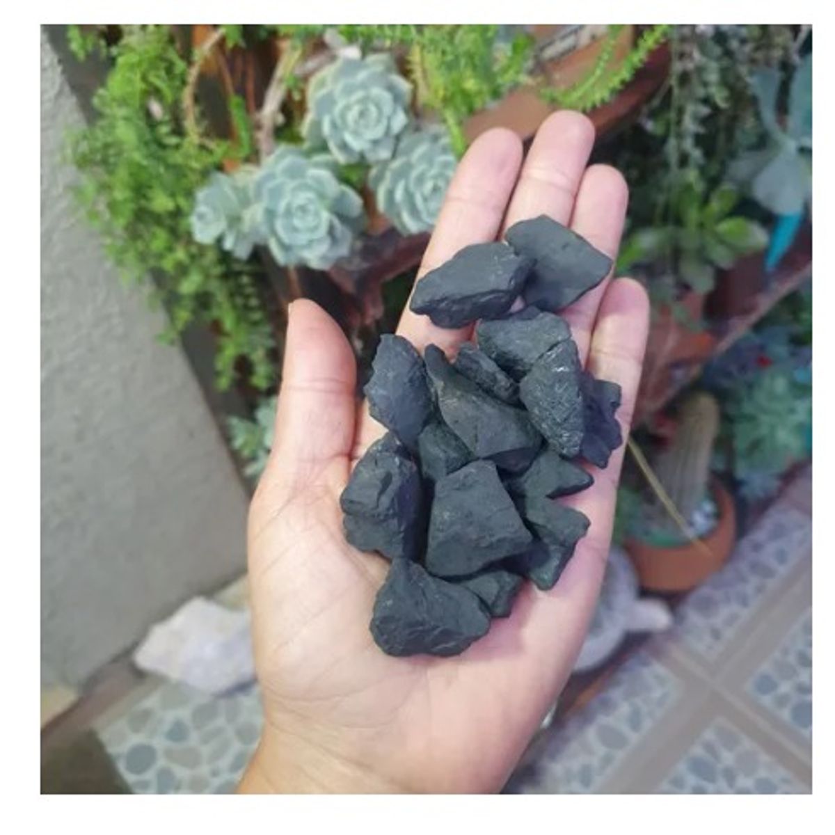 GENERICO - Shungita En Bruto. Piedra Energética. 50 Gramos