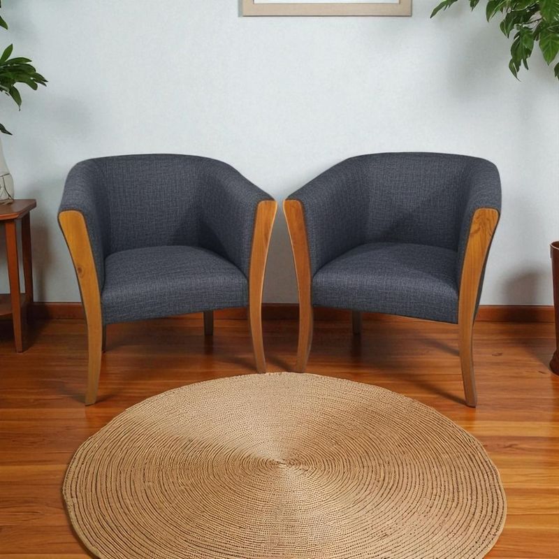 DISEÑOS VALESTRINI - SITIALES ESMERALDA LINO GRIS OSCURO