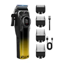 NOVYSTOR - Cortadora De Pelo Digital Pantalla LCD Recargable USB Pro