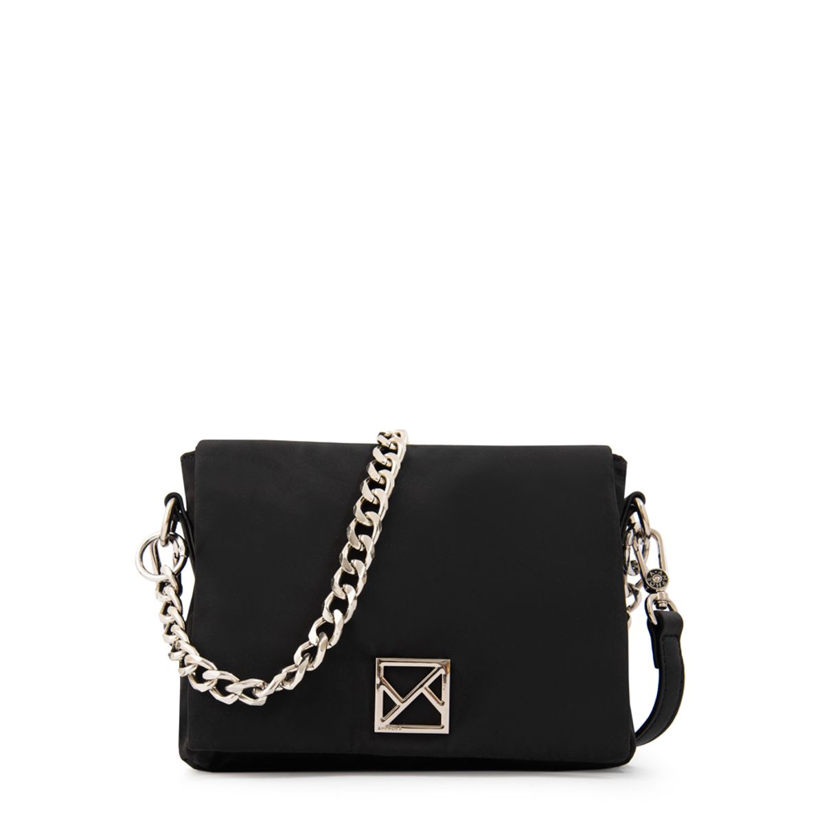 AMPHORA - Cartera Bandolera con tapa gilly pequeña negro especial