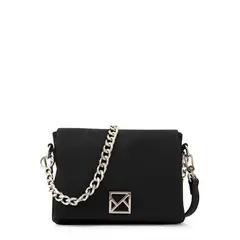 AMPHORA - Cartera Bandolera con tapa gilly pequeña negro especial