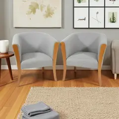 DISEÑOS VALESTRINI - SITIALES ESMERALDA LINO GRIS CLARO