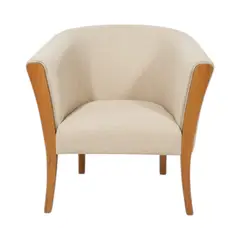 DISEÑOS VALESTRINI - SITIAL ESMERALDA LINO CRUDO