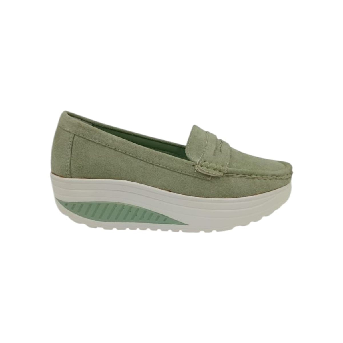 HERIEL - Mocasín Verde Bajo Mujer