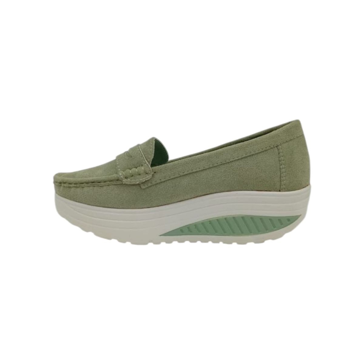 HERIEL - Mocasín Verde Bajo Mujer