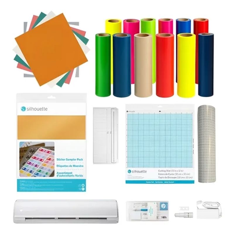 SILHOUETTE - Kit Plotter Silhouette Cameo 5 Plus Vinilos Y Herramientas