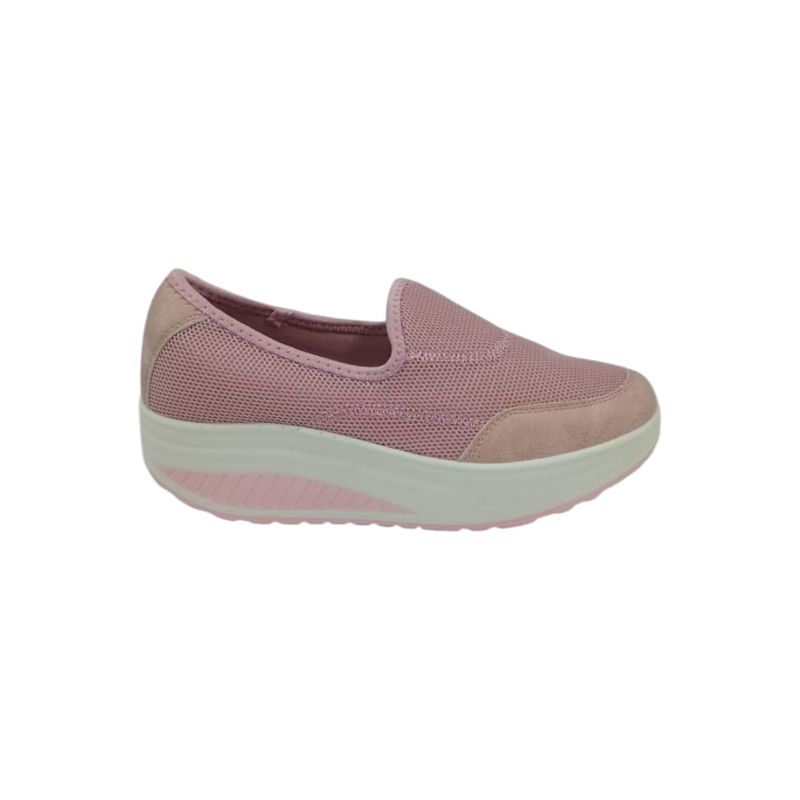 HERIEL - Zapatilla Rosa Plataforma Mujer